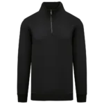 Sweat-shirt écoresponsable à col montant zippé homme