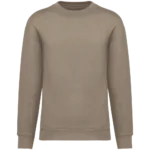 Sweat-shirt écoresponsable à col rond à épaules tombantes molleton gratté unisexe
