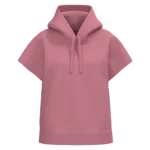 Sweat-shirt écoresponsable à capuche oversize sans manches French Terry femme