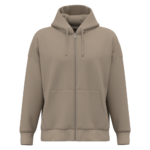Sweat-shirt écoresponsable zippé à capuche oversize unisexe