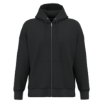 Sweat-shirt écoresponsable zippé à capuche oversize unisexe