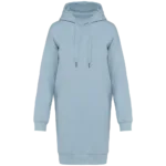 Robe sweat-shirt écoresponsable à capuche femme
