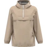 Veste coupe-vent imperméable écoresponsable quart zip unisexe