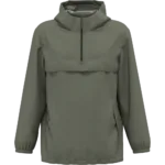 Veste coupe-vent imperméable écoresponsable quart zip unisexe
