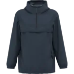 Veste coupe-vent imperméable écoresponsable quart zip unisexe