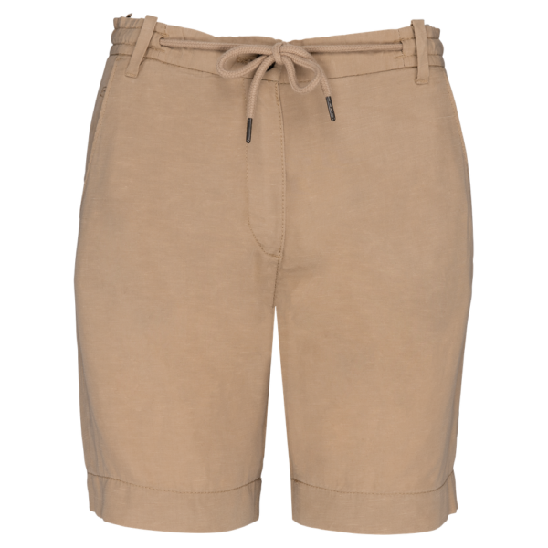 Bermuda en lyocell et lin femme