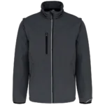 Veste softshell sport manches amovibles unisexe