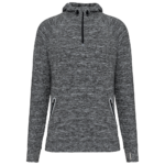 Sweat-shirt à capuche 1/4 zip sport unisexe