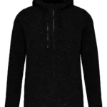 Veste à capuche chinée homme