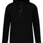 Veste à capuche chinée femme