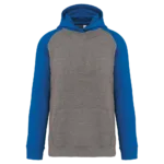 Sweat-shirt capuche bicolore enfant