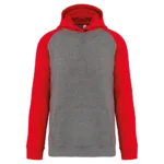 Sweat-shirt capuche bicolore enfant