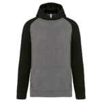 Sweat-shirt capuche bicolore enfant