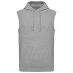 Sweat-shirt à capuche sans manches unisexe