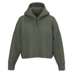 Sweat-shirt crop à capuche femme