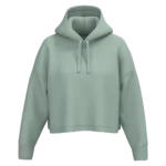Sweat-shirt crop à capuche femme