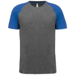 T-shirt triblend bicolore sport manches courtes unisexe