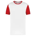 Maillot multisport manches courtes bicolore unisexe