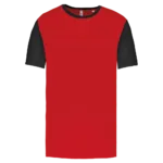 Maillot multisport manches courtes bicolore unisexe