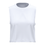 T-shirt crop sans manches femme