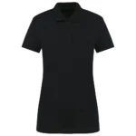 Polo Supima® manches courtes femme