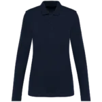 Polo Supima® manches longues femme