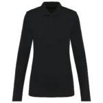 Polo Supima® manches longues femme