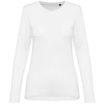 T-shirt Supima® col rond manches longues femme