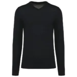 Pull Mérinos col V homme