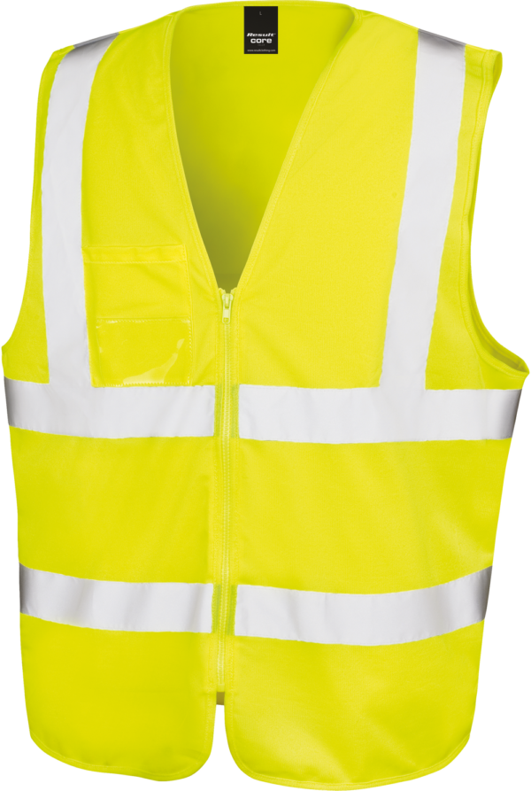 Gilet de sécurité zippé