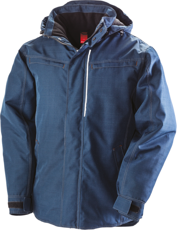Parka robuste « effet denim »