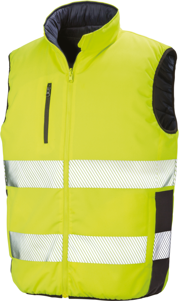 Bodywarmer de sécurité réversible