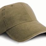 Casquette coton fine ligne lavé avec visière sandwich