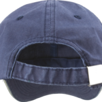 Casquette coton fine ligne lavé avec visière sandwich