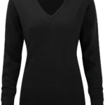 Pullover femme col v