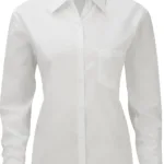 Chemise femme popeline polycoton manches longues