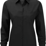 Chemise femme popeline polycoton manches longues