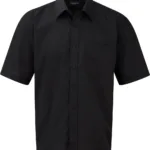 Chemise homme popeline polycoton manches courtes