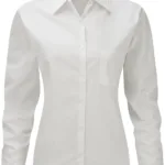 Chemise femme popeline pur coton manches longues