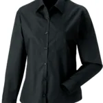 Chemise femme popeline pur coton manches longues
