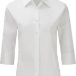 Chemise fittée femme manches 3/4