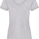 T-shirt femme col v Valueweight (61-398-0)