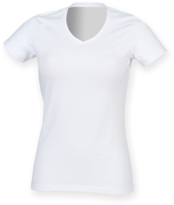 T-shirt femme col v Feel Good