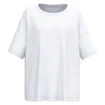 T-shirt écoresponsable slub oversize femme