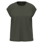 T-shirt écoresponsable sans manches à épaulettes femme
