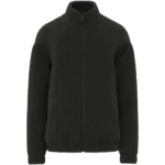 Sweat-shirt zippé à épaules tombantes en sherpa unisexe