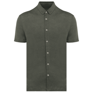 Chemise à manches courtes en lin homme