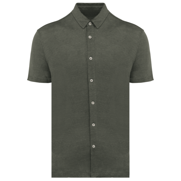 Chemise à manches courtes en lin homme