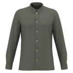 Chemise écoresponsable délavée en maille piquée homme