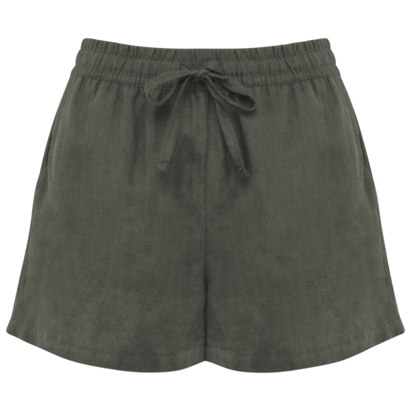 Short en lin femme